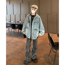 秋季新款美式复古夹克连帽水洗外套GM8847P72，男装夹克，星座1116-2