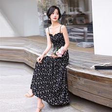 夏季薄款时尚休闲牛仔套装2024年女新款显瘦无袖马甲吊带裙两件套，女装套装/套裙，流量+