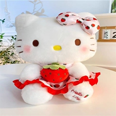 亚宾毛绒玩具厂 草莓凯特猫