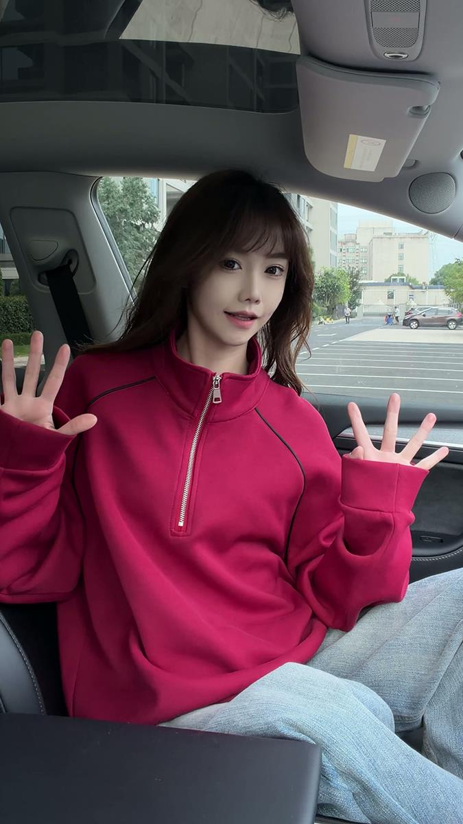 新款线条感立领层次感休闲秋冬款卫衣打底潮流特P45加绒特P55,男装T恤,电商B319