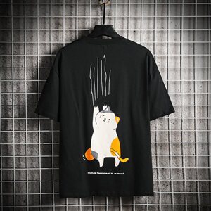 【】A003-HT1031-P30夏装可爱猫咪时尚短袖T恤 网格挂拍图片