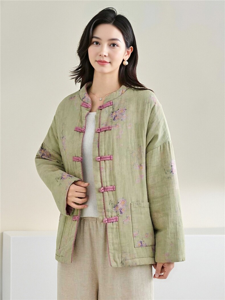 2025冬装新款修身保暖时尚菱形格连帽个性女士棉服外套,女装棉衣/棉服,江忆布依