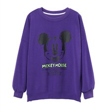 2021年春季新款潮韩版宽松显瘦卫衣女中长款休闲百搭上衣服女，女装卫衣/绒衫，依恋蒂丝