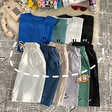 TD56204-P35短袖t恤套装男短裤两件套男装搭配一套帅气，男装T恤，电商A040
