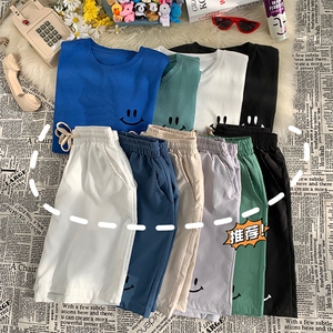 TD56204-P35短袖t恤套装男短裤两件套男装搭配一套帅气图片