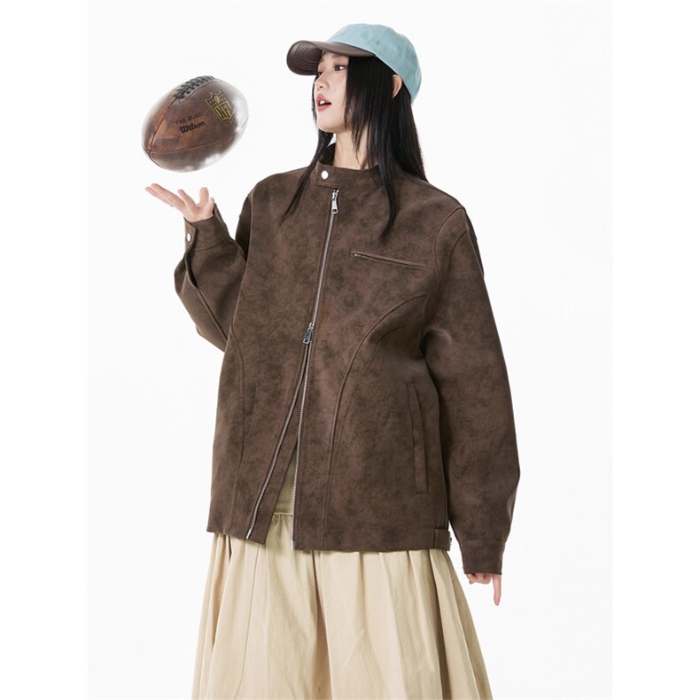 美式高阶秋冬PU棒球服夹克痞帅百搭情侣外套LJ496P58,男装夹克,星座1112-1