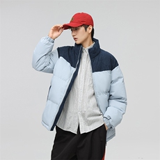 2025日系立领保暖防风防水撞色棉衣面包服外套男女同款XY2279-P55，男装棉衣，星座717