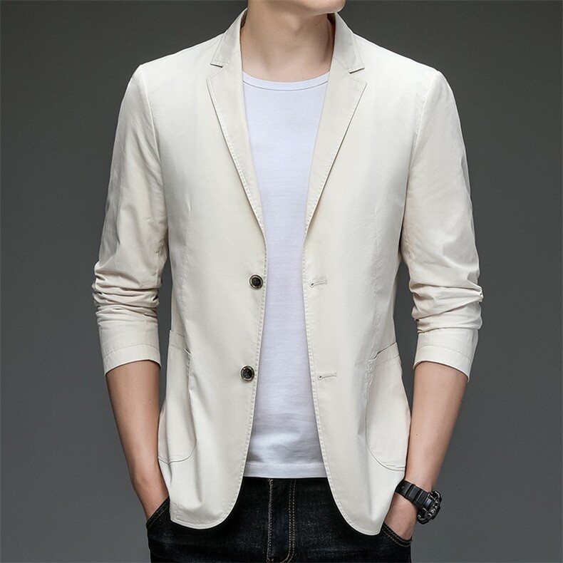 春秋季商务休闲西服男士便西宽松免烫纯色男装外套ZL99651-P140，男装西服，星座1105-3