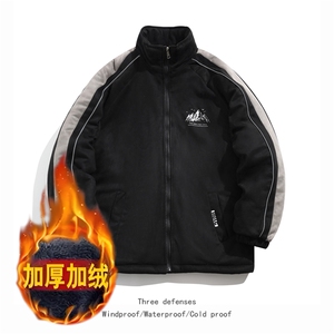 2025  麂皮加绒棉衣棉服雪山印花面包服立领棉袄外套  1619H-P90图片