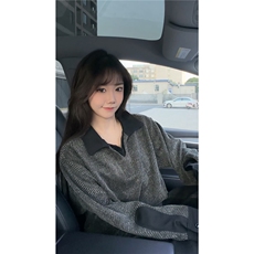 美式重磅雪尼尔长袖T恤男秋冬季打底衫polo衫加绒加厚卫衣外套男，男装T恤，电商B319