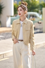主推小个子短皮衣外套25春季新款洋气女士修身显瘦pu皮夹克机车服，女装皮衣，跑量工厂店