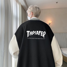 摇粒绒棒球服男大码开衫卫衣男夹克BF86007-P65，男装夹克，电商A040