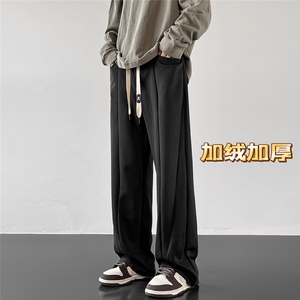 2025冬季新款斜纹加绒加厚重磅休闲卫裤XZ806-CK23022-P58-控78图片
