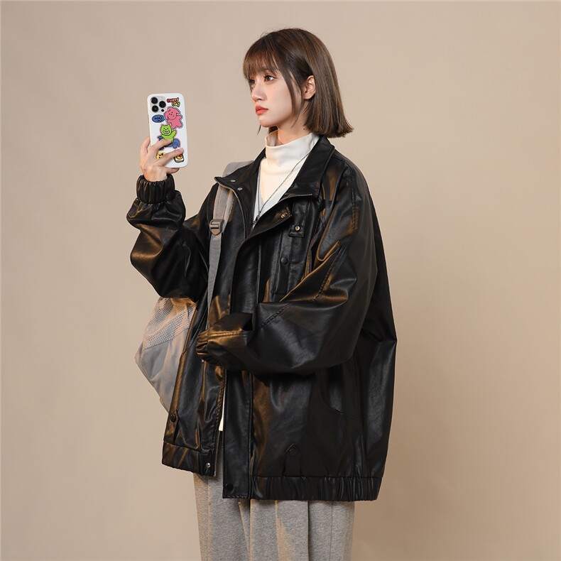 2025秋季新简约大气百搭男皮衣外套JK534/P88控128-100聚酯纤维,男装皮衣,电商A148-1