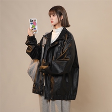 2025秋季新简约大气百搭男皮衣外套JK534/P88控128-100聚酯纤维，男装皮衣，电商A148-1