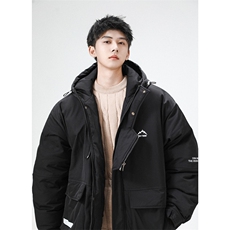 冲锋衣羽绒棉服男冬季宽松大码加厚棉衣ins潮流外套M0783-P120，男装棉衣，星座308B-2