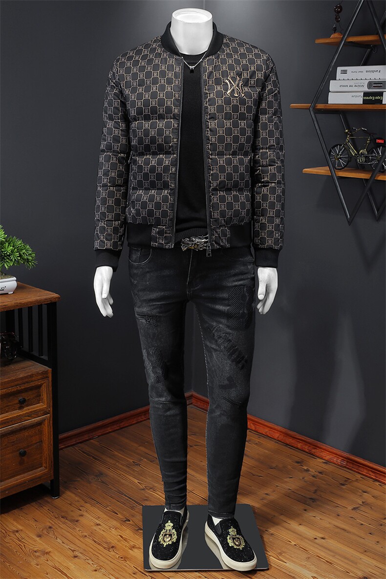 90%白鸭绒新款男士立领羽绒服钱塘6016-F9202P280图片
