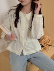 韩系娃娃领小衫，其它，DAP