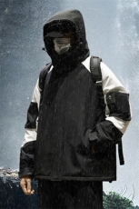 防水撞色棉服D2248-TP125控价168可二开棉衣连帽保暖男外套冬，男装棉衣，电商A102-1