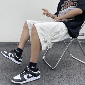 夏款男短裤冰丝工装织带按扣直筒冲锋裤D507P30,30岁男人穿衣搭配气质图片