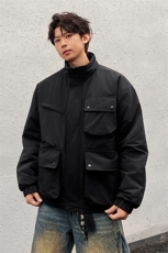 美式新款秋冬多口袋户外机能休闲棉衣外套A436-W990-P95138，男装棉衣，电商A436