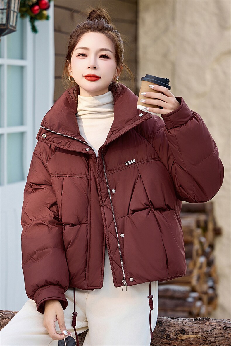 2025新款现货打皱羽绒服,女装羽绒服,蓝朵琳
