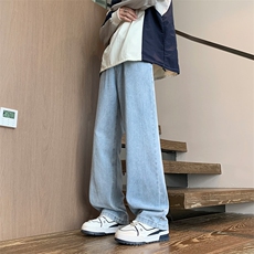 秋季内景新款美式直筒裤男复古潮牌宽松休闲阔腿长裤NZ00240/P45，男装休闲裤，电商B316