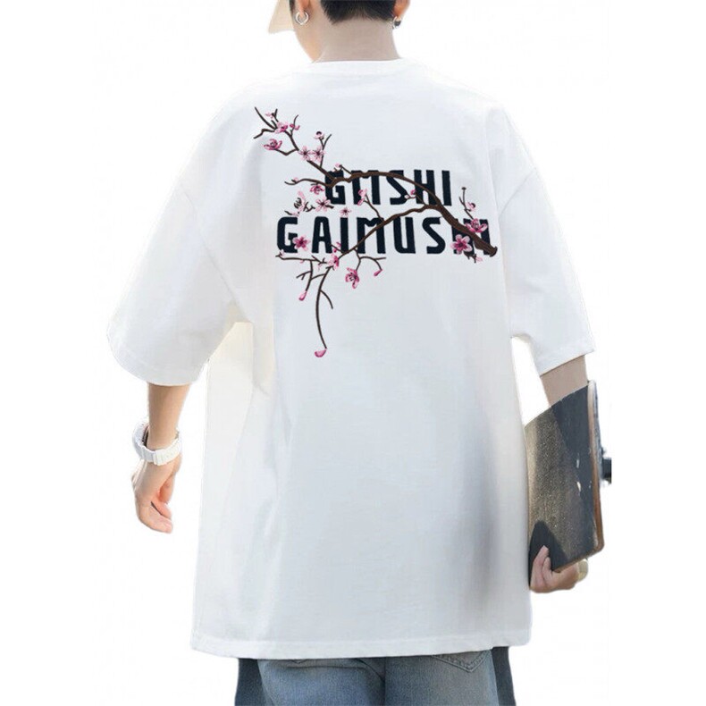 M515-P35刺绣款短袖t恤夏季宽松潮流ins情侣款上衣,男装T恤,星座617A-1（原B318A）