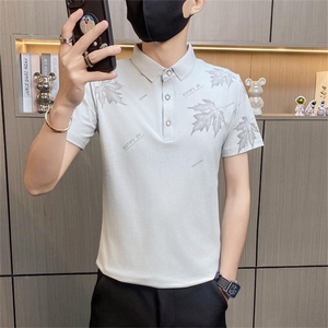 PL024-P35控55短袖polo衫男士夏季潮流半袖上衣服冰爽棉翻领半袖T图片
