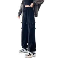 美式工装裤女春秋季新款小个子束脚运动卫裤宽松显瘦休闲登山裤子，女装休闲裤，星座1210-1