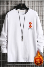 TX3093-P25加绒-P35纯长袖t恤男大码圆领打底衫体恤上衣服，男装T恤，电商A040A