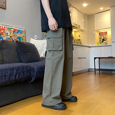 美式高街多口袋工装裤男女3宽松直筒休闲裤XZ211-1-K2340-P60，男装工装外套，星座211-1