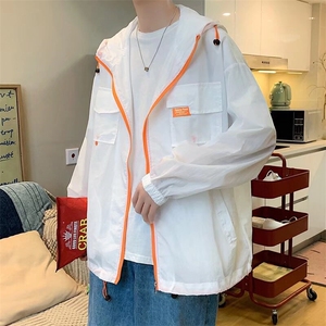 防晒衣夏季薄款连帽皮肤衣服潮牌日系户外防紫外线外套男图片