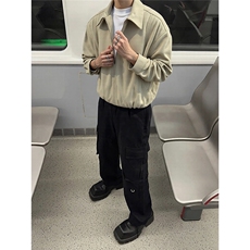 网图短款麂皮绒夹克春季时尚外套1209-1-JK21-P90主推可谈，男装夹克，星座1209-1