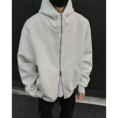 黑墙风2025春(现货)重磅460g高品质帽子结构卫衣开衫TTTB10-P85，男装卫衣，星座1315