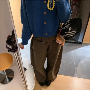 男士休闲裤男春秋款宽松直筒裤子痞帅长裤男裤 网 B130-P47图片