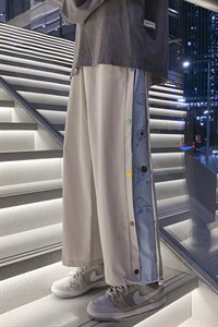 2025秋冬季新款单排彩扣宇航员腰果花男士休闲裤A125-DK916-P45,男装休闲裤,电商A125