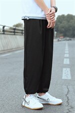 加推2023夏季薄款港风外景宽松大码束脚冰丝休闲裤1528-P40，男装休闲裤，星座914-3