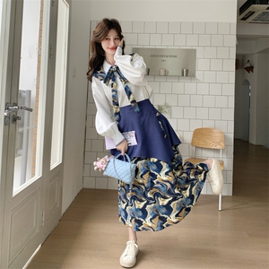 26春新款-新中式风晕染飘带半身裙两件套2616-P195K318图片