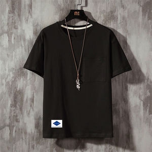 DX24061-P25大口袋百搭短袖t恤男大码半袖体恤上衣服图片