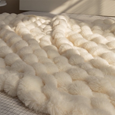 新款480g加厚兔毛单被套盖毯毛毯牛奶绒毯子，毯子，一起卖家纺