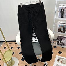 男女显瘦基础款微喇宽松直筒阔腿拖地长裤子B8010P36，男装休闲裤，星座1116-2