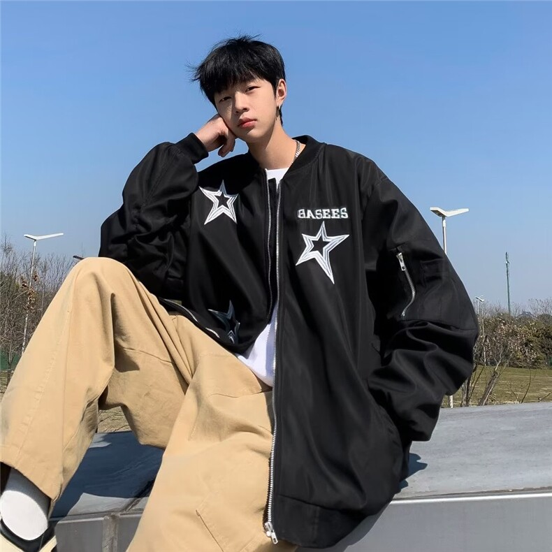 青春流行男春季夹克文艺潮外套J8095P58图片