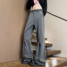 XZ616春季重磅复古老钱破缝修身微喇工褶休闲西裤K26012特P35，男装西裤，星座512A（原616）