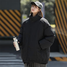 现货冬季美式休闲加厚雪山外套夹克立领纯色三防户外工装棉服，男装夹克，电商A486