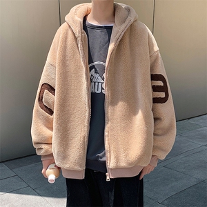 冬装青少年加绒加厚休闲棉衣绒里羊羔绒外套男女 913-P105控价138图片