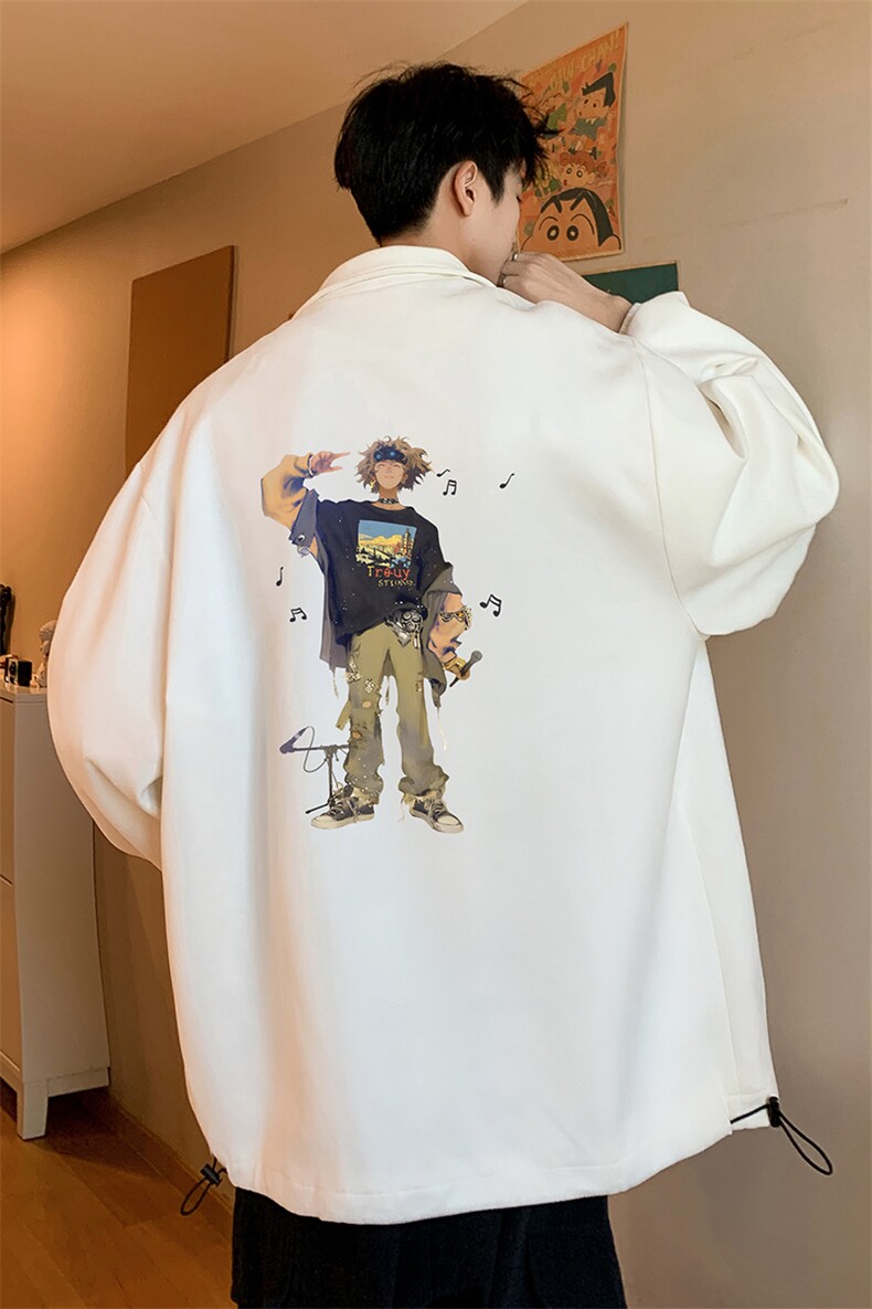 麂皮绒夹克男大码立领褂子外套JK85419-P68加绒款-P78,男装夹克,电商A040