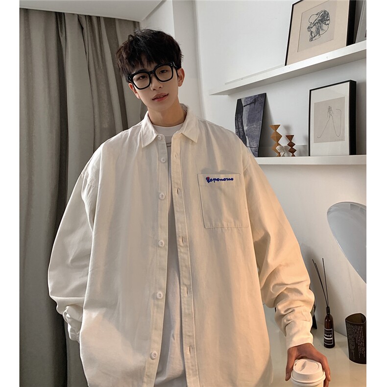 抖音现货供应2025春复古水洗长袖衬衫工装夹克外套CS03-P45,男装夹克,电商A158