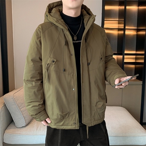 冲锋衣男羽绒棉服冬季轻薄机能风工装外套加厚痞帅棉衣M0785-P120图片