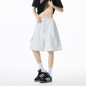 【夏季新款暗褶圆弧剪裁设计款男生短裤】宽松有型310A-8836-P25图片